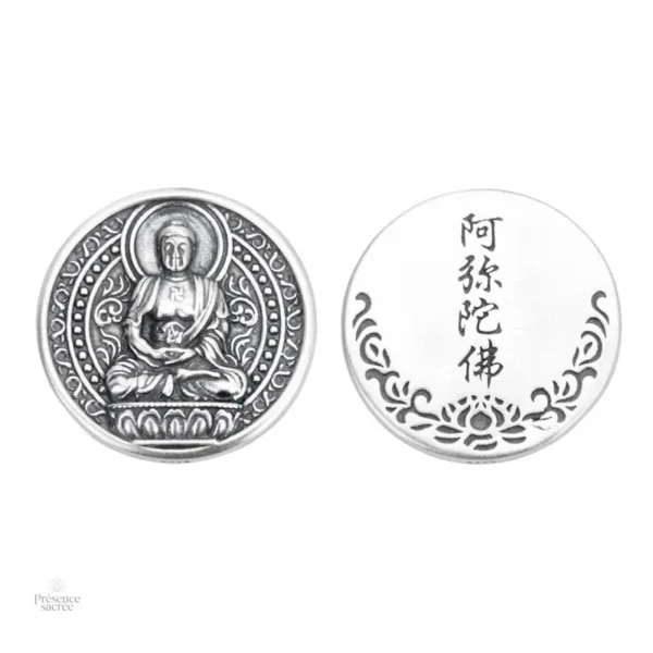 Pendentif représentant la sagesse et la compassion bouddhiste