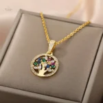 Bijoux en acier inoxydable avec motif Arbre de Vie