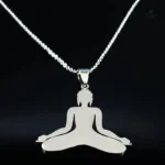 Pendentif spirituel en acier inoxydable