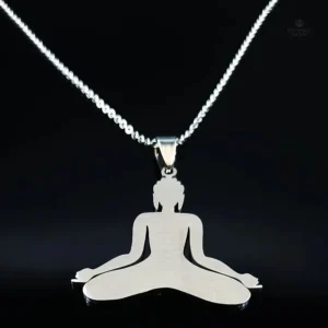 Pendentif spirituel en acier inoxydable