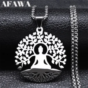 Collier Bouddha symbolisant sagesse et sérénité