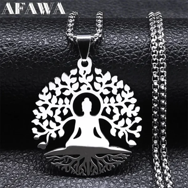 Collier Bouddha symbolisant sagesse et sérénité