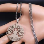 Bijou Arbre de Vie avec motif Bouddha traditionnel