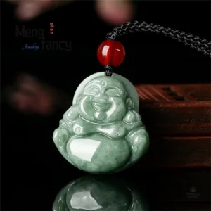 Pendentif Bouddha en Jade Double Relief