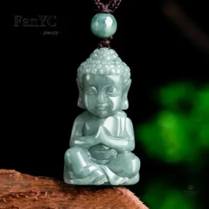 Collier Bouddha en jade, symbole de paix intérieure