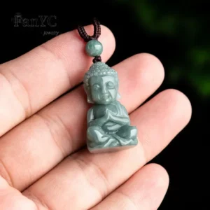 Pendentif Bouddha, accessoire en jade authentique