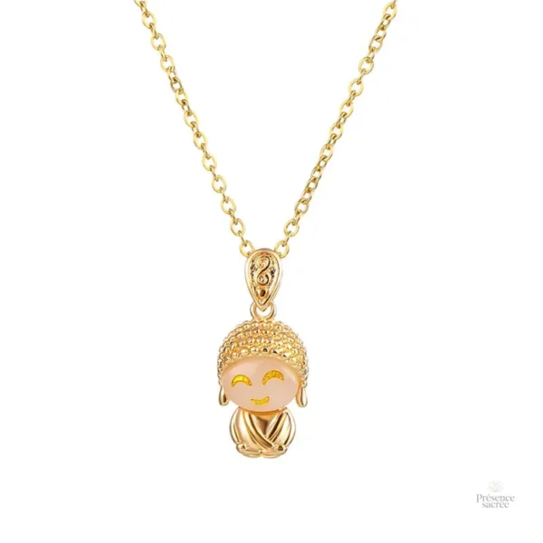 Collier Bouddha féminin, symbole de paix et de sérénité