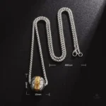 Collier spirituel avec motif Om élégant