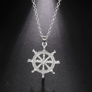 Pendentif Bouddhiste en forme de gouvernail