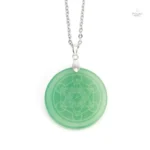 Pendentif rond en pierre naturelle pour le bien-être énergétique