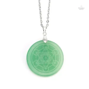 Pendentif rond en pierre naturelle pour le bien-être énergétique