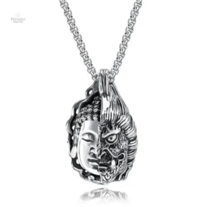 Pendentif Bouddha Demi-Démon en métal
