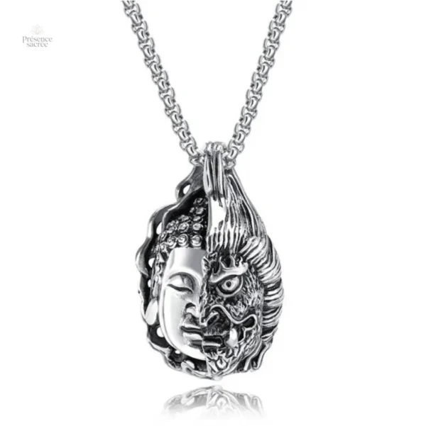 Pendentif Bouddha Demi-Démon en métal