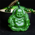 Pendentif Jade Bouddha en collier élégant