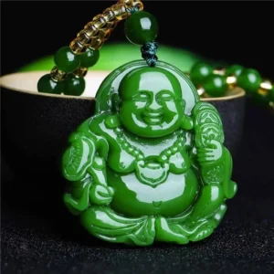 Pendentif Jade Bouddha en collier élégant