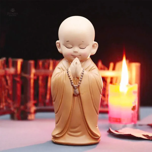Petite sculpture Bouddha, idéale pour bureau ou maison