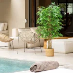 Plante artificielle bambou décorative, aspect réaliste