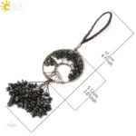 Porte clé en forme d'arbre de vie stylisé