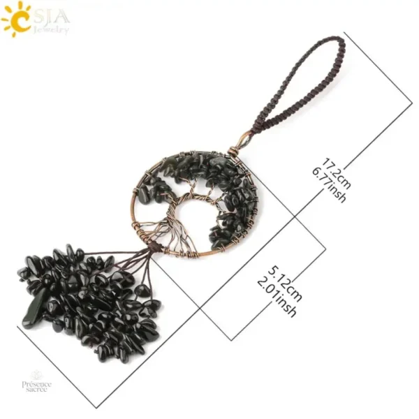 Porte clé en forme d'arbre de vie stylisé