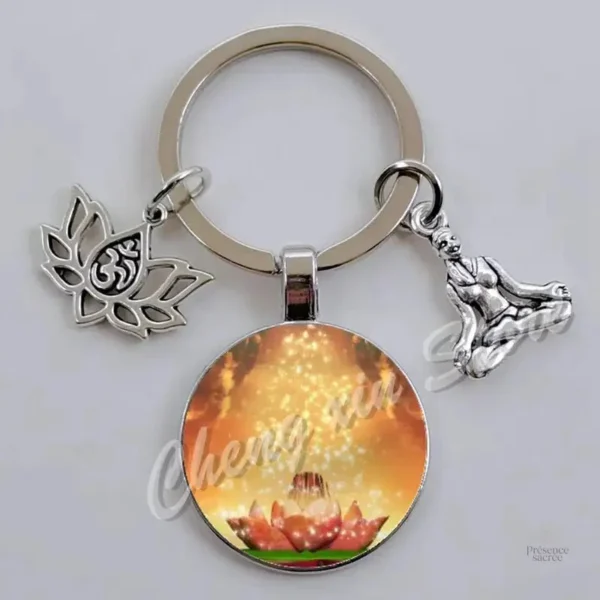 Porte clés avec motifs de chakras