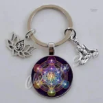 Porte clé 7 chakras pour bien-être