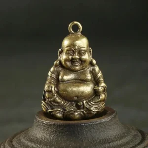 Porte-clés représentant Bouddha joyeux