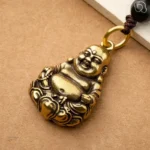 Porte-clés Bouddha rieur, symbole de joie