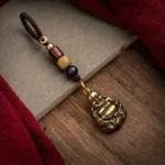 Porte-clés Bouddha rieur, accessoire spirituel