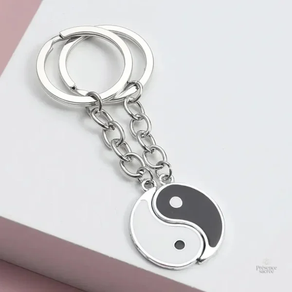 Porte-clés assortis Yin Yang, union parfaite