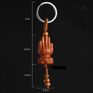 Mains de prière en porte-clés, un rappel de sérénité