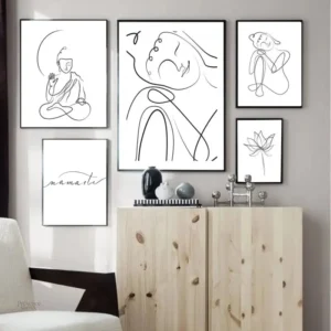 Poster Bouddha blanc
