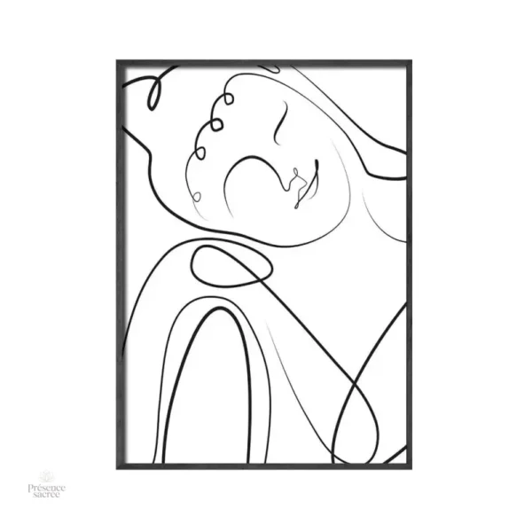 Poster méditation Bouddha apaisant
