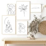 Poster religieux Bouddha sobre