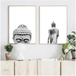 Poster décoratif Bouddha Shakyamuni pour ambiance zen