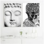 Poster spirituel de Bouddha Shakyamuni, touche méditative