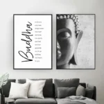 Poster Bouddha Zen, tableau inspirant pour la méditation