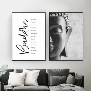 Poster Bouddha Zen, tableau inspirant pour la méditation