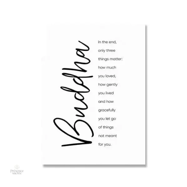 Affiche Bouddha, décoration murale apaisante pour le bien-être