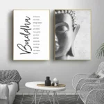 Décoration Bouddha, poster inspirant pour la paix intérieure