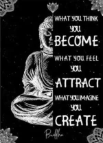 Affiche inspirante Bouddha, invitation à la paix intérieure