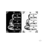 Poster artistique Bouddha, esprit zen et réflexion