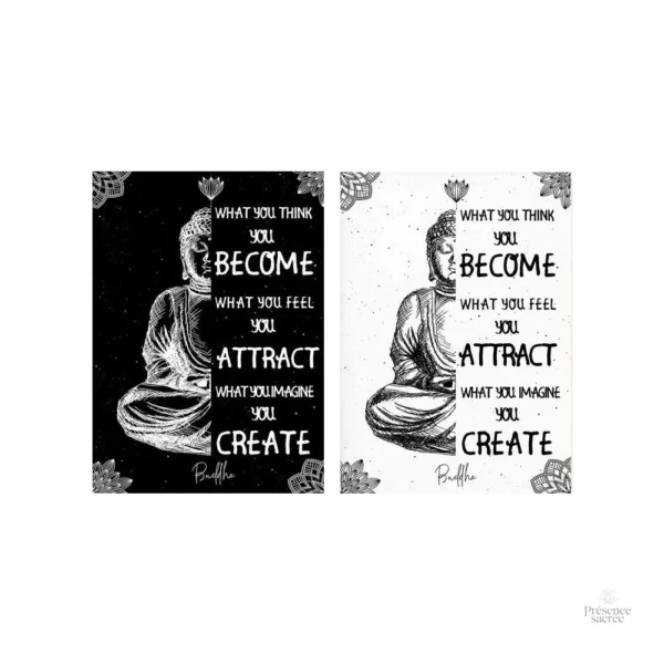 Poster artistique Bouddha, esprit zen et réflexion