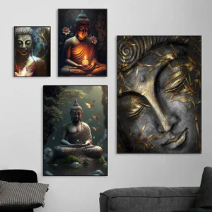 Affiche Bouddha, design apaisant pour intérieur moderne
