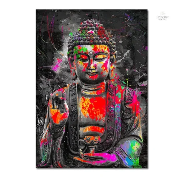 Poster Bouddha art, design qui favorise la méditation