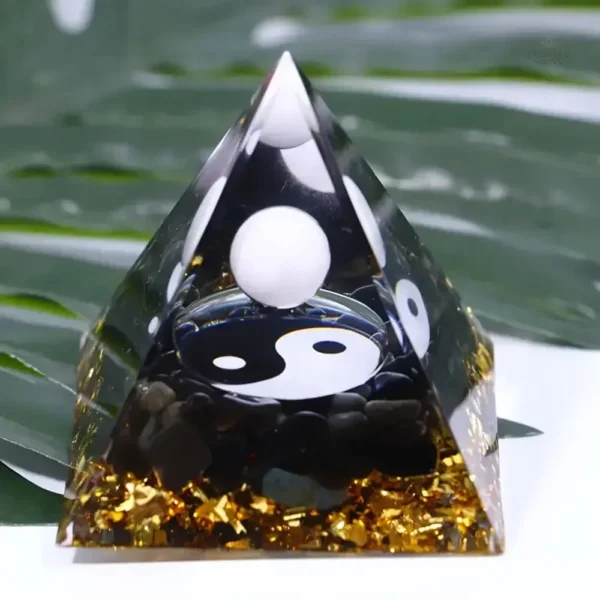 Orgonite Yin-Yang pour harmonisation énergétique