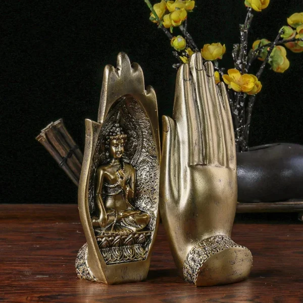 Objet de décoration spirituelle : mains de Bouddha