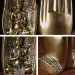 Statue de Bouddha en résine avec deux mains