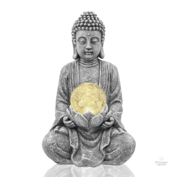 Décoration Bouddha en verre, ambiance zen