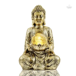 Statue de Bouddha, lumière solaire intégrée