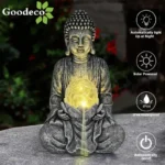 Art déco Bouddha, lumière douce et apaisante
